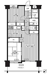グランドパレス37 2LDKの間取図画像