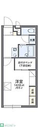 レオパレスエーデルハイム 1Kの間取図画像