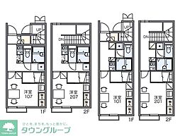 レオパレスヤマキ 1Kの間取図画像