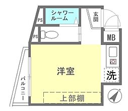 シティープラザ船橋 ワンルームの間取図画像