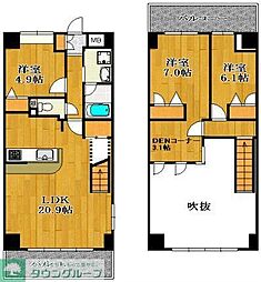 グラシア 3LDKの間取図画像