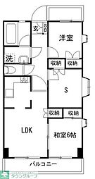 ハイホーム八千代台 2SLDKの間取図画像