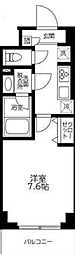 パークアネックス 1Kの間取図画像