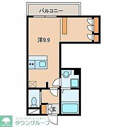 仮)稲毛東3丁目計画 ワンルームの間取図画像