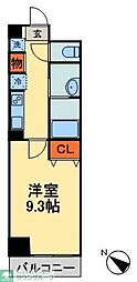 千葉ポートイースト 1Kの間取図画像