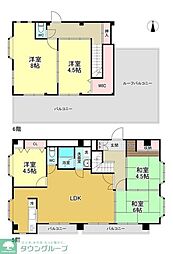 キャニオンクルーズ 4LDKの間取図画像