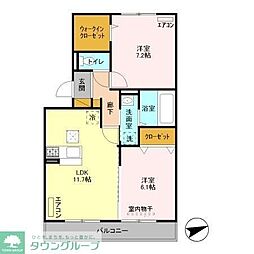 ルーチェ 2LDKの間取図画像