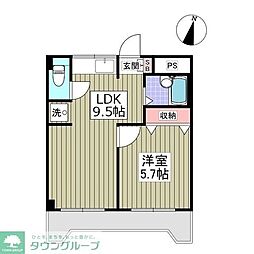 サンシティ末広 2Kの間取図画像