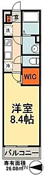 リブリ・エスペランサ 1Kの間取図画像