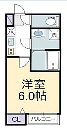 千葉市美浜区真砂3丁目アパート 1Kの間取図画像