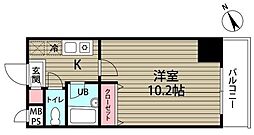 ダイヤマンション 1Kの間取図画像