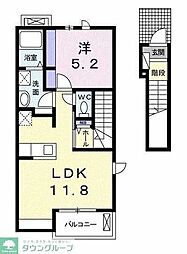 MA・MAISON 1LDKの間取図画像