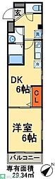 金太郎ヒルズ70'★ 1DKの間取図画像