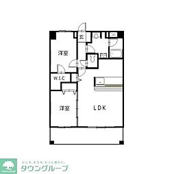 パインフォレスト妙典2 2LDKの間取図画像