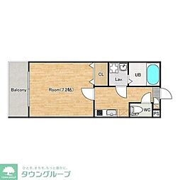 ジーメゾン千葉村田町ヘルミ 1Kの間取図画像