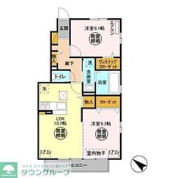 コモド 2LDKの間取図画像