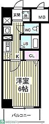 芝コーポ3号館 1Kの間取図画像