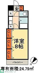 GRASSSQUARE六番館 1Kの間取図画像