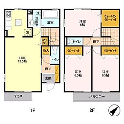 ソシア 3LDKの間取図画像