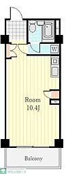 パティオス8番街 ワンルームの間取図画像