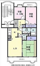 シャトレー千葉寺 3LDKの間取図画像