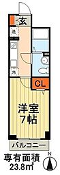 リブリ・エレメント 1Kの間取図画像