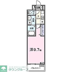 JR横浜線 相模原駅 徒歩10分の賃貸アパート 3階1Kの間取り