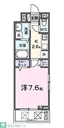 JR横浜線 橋本駅 徒歩9分の賃貸アパート 1階1Kの間取り