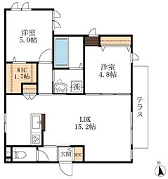 間取図画像 2LDK