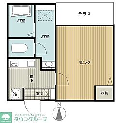 フルセイル古淵IV 1Kの間取図画像