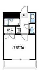 シティユー中町2 1Kの間取図画像