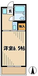 ハイツタケチヨ 1Kの間取図画像