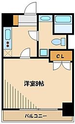 共栄町田ビル 1Kの間取図画像