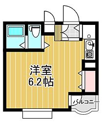 デトム・ワン北山レディース ワンルームの間取図画像