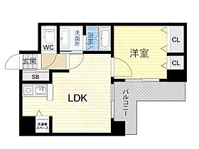 大阪府大阪市中央区島之内２丁目（賃貸マンション1LDK・7階・38.88㎡） その2