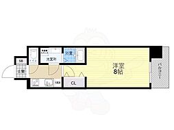 南海線 新今宮駅 徒歩6分の賃貸マンション 3階1Kの間取り