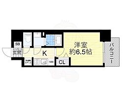 Osaka Metro千日前線 日本橋駅 徒歩7分の賃貸マンション 5階1Kの間取り