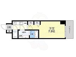 Osaka Metro長堀鶴見緑地線 松屋町駅 徒歩7分の賃貸マンション 12階1Kの間取り