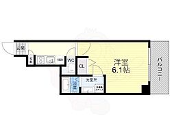Osaka Metro堺筋線 恵美須町駅 徒歩3分の賃貸マンション 9階1Kの間取り