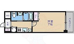 S-RESIDENCE難波Briller 1Kの間取図画像