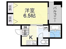 メゾン・リビエール 1Kの間取図画像