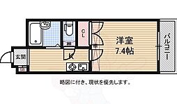 メゾンいこい 1Kの間取図画像