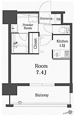 エンクレスト博多Rey 1Kの間取図画像