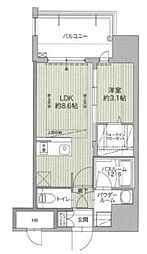 GRANFOREHakataWaterFront 1LDKの間取図画像