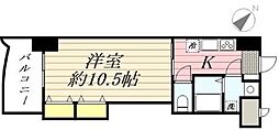ロイヤル博多駅前 1Kの間取図画像
