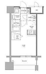 エンクレスト博多スタイル 1Kの間取図画像