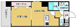 リファレンス東公園 1LDKの間取図画像