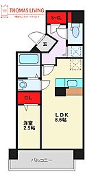 グラン ソレイユ大橋 4階/-
