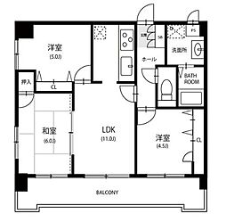 グランドアビタシオン平尾 3LDKの間取図画像
