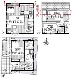 物件画像 板橋志村2丁目 条件付売地 駅5分 閑静 高台 陽当良